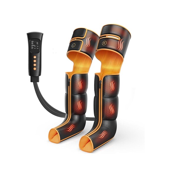 Leg Massger w Heat Compression Foot Calf Thigh Massage 3 Heat 6 Massage Settings - Picture 2 of 16